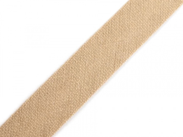 Šikmý proužek bavlněný šíře 14 mm zažehlený