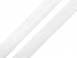 Suchý zip šíře 16mm bílý, černý komplet