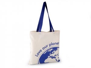 Textilní taška bavlněná 40x42 cm svět, strom