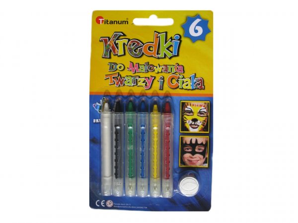 Barvy na obličej 6ks