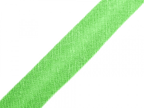 Šikmý proužek bavlněný šíře 14 mm zažehlený