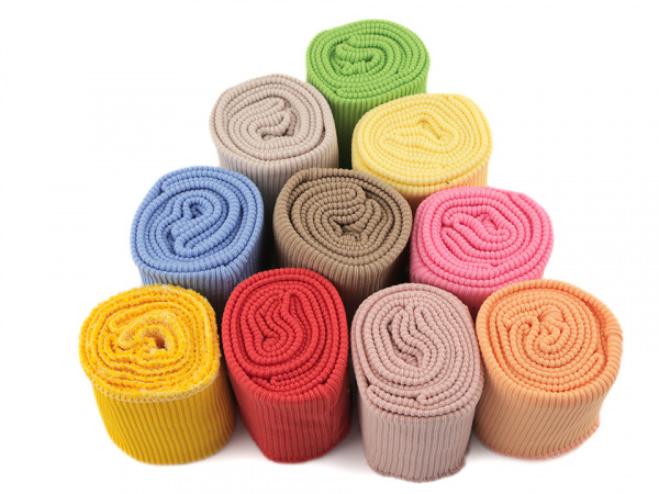 Elastické náplety šíře 7 cm sada (2x rukáv, 1x pás)