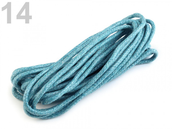 Šňůra bavlněná Ø2 mm voskovaná