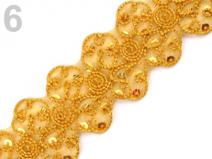 Flitrový prýmek šíře 45 mm nažehlovací