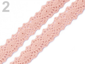 Krajka / vsadka paličkovaná šíře 12 mm