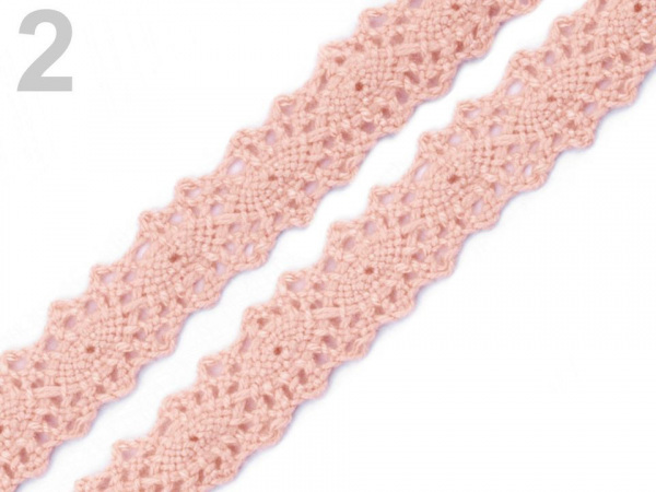 Krajka / vsadka paličkovaná šíře 12 mm