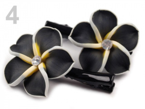 Vlasová sponka s fimo květem