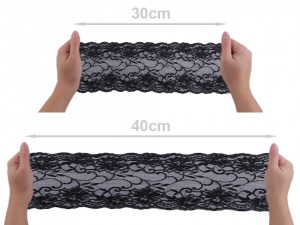 Elastická krajka / vsadka / běhoun šíře 16 cm