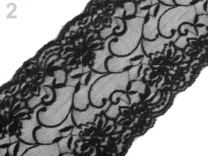 Elastická krajka / vsadka / běhoun šíře 16 cm