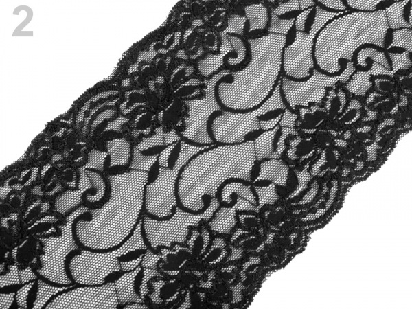 Elastická krajka / vsadka / běhoun šíře 16 cm