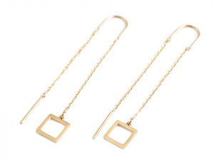 Provlékací náušnice z nerezové oceli