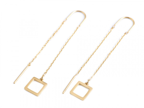 Provlékací náušnice z nerezové oceli