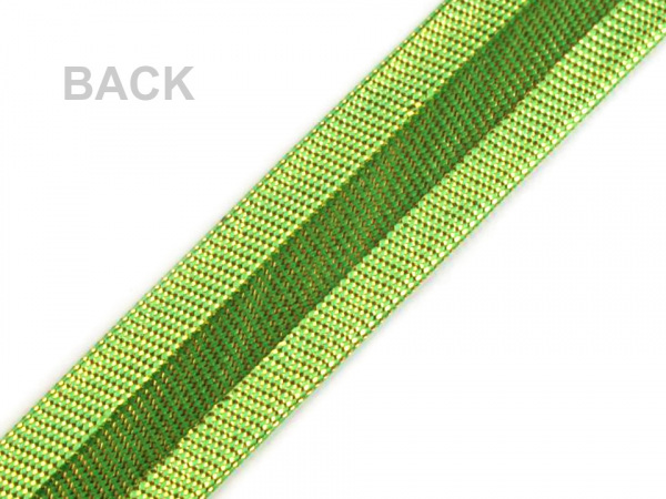 Šikmý proužek lurexový šíře 15 mm zažehlený nerozměřený