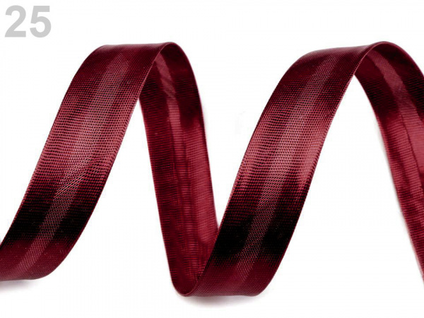 Šikmý proužek lurexový šíře 15 mm zažehlený nerozměřený