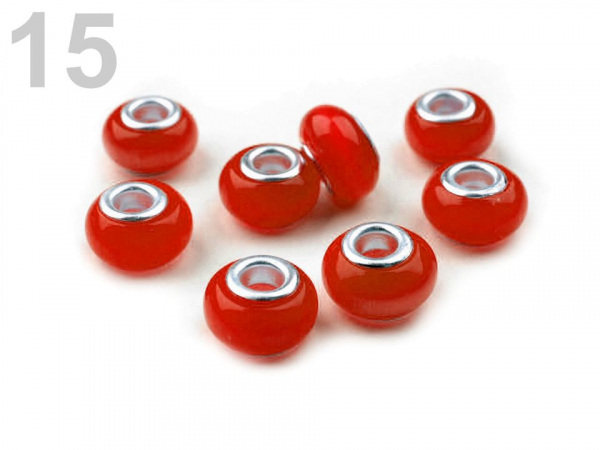 Skleněné korálky s velkým průvlekem Kočičí oči 8x13 mm