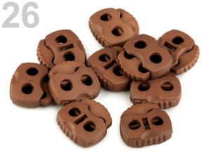 Brzdičky s dvěmi dírkami 20x20 mm