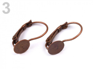 Náušnicové zapínání 20 mm uzavřené s ploškou