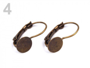 Náušnicové zapínání 20 mm uzavřené s ploškou