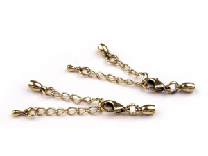 Karabinka s prodlužovacím řetízkem a koncovkami