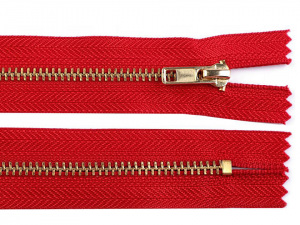 Kovový zip No 4 délka 14 cm kalhotový