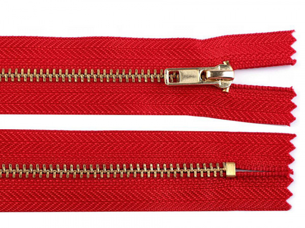 Kovový zip No 4 délka 14 cm kalhotový
