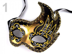 Karnevalová benátská maska BIANCA