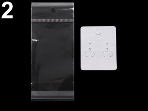 Karta na náušnice s visačkou a sáčkem 40x50 mm