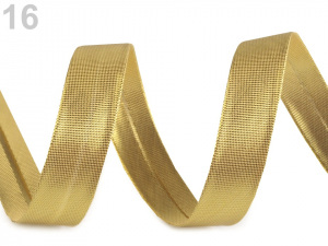 Šikmý proužek lurexový šíře 15 mm zažehlený nerozměřený