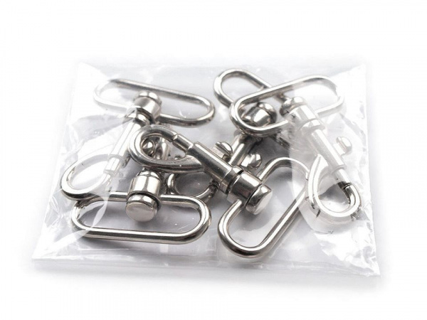 Kovová karabina s obrtlíkem průvlek 35 mm