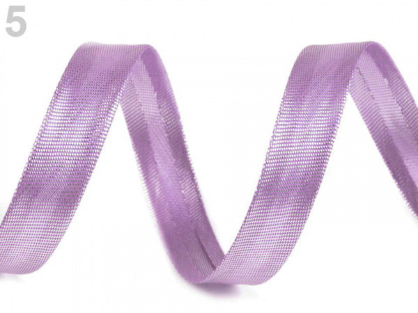 Šikmý proužek lurexový šíře 15 mm zažehlený nerozměřený