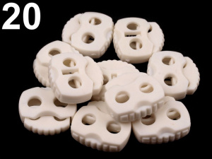 Brzdičky s dvěmi dírkami 20x20 mm