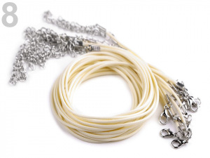 Splétaná šňůrka s karabinkou délka 45 cm