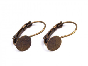 Náušnicové zapínání 20 mm uzavřené s ploškou