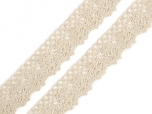 Bavlněná krajka paličkovaná šíře 25 mm