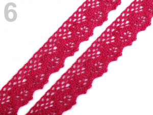 Bavlněná krajka paličkovaná šíře 25 mm