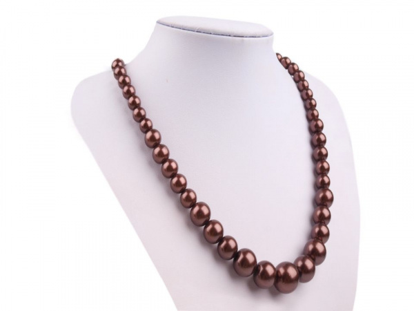 Perlový náhrdelník a náušnice, sada