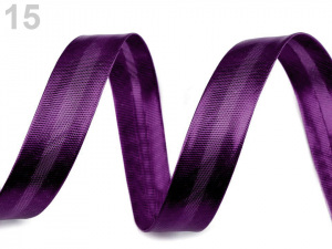 Šikmý proužek lurexový šíře 15 mm zažehlený nerozměřený