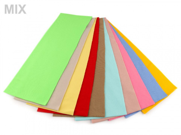 Elastický náplet žebrovaný 15x80 cm