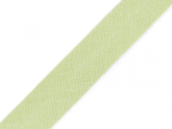 Šikmý proužek bavlněný šíře 14 mm zažehlený