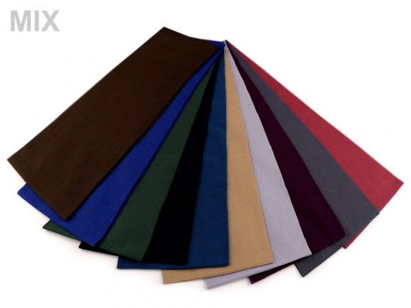 Elastický náplet žebrovaný 15x80 cm