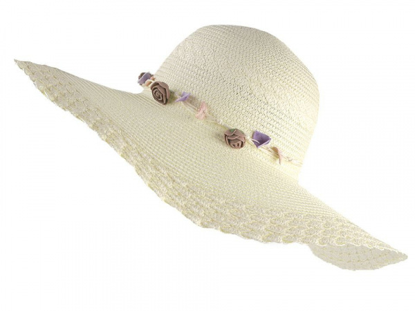 Dámský klobouk / slamák k dozdobení