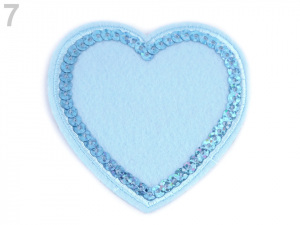 Nažehlovačka srdce s flitry