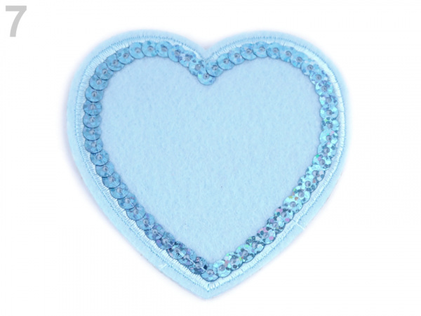 Nažehlovačka srdce s flitry