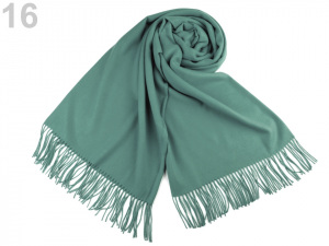 Šátek / šála typu pashmina s třásněmi 65x180 cm