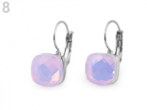 Náušnice z nerezové oceli s broušeným kamenem