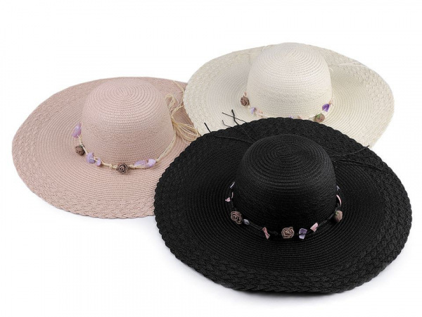 Dámský klobouk / slamák k dozdobení