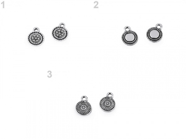 Mini přívěsek mandala Ø8 mm