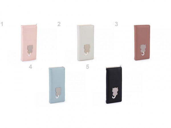 Dámská / dívčí peněženka kočka 8,5x18 cm