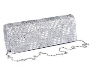 Kabelka - psaníčko lurexové s kamínky