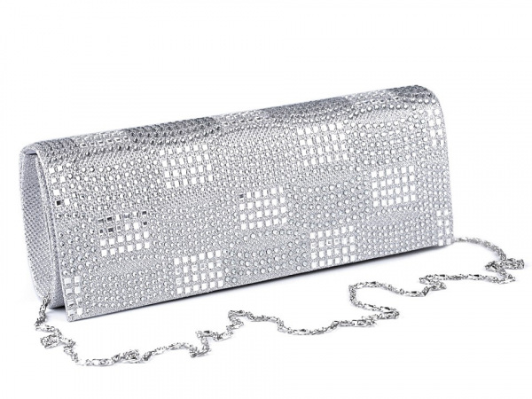 Kabelka - psaníčko lurexové s kamínky